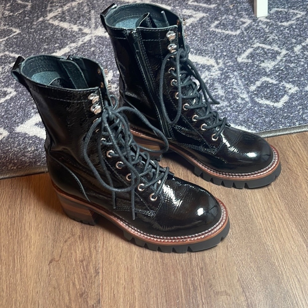 jefrey cambell sycamore black leather woman’s boots - Picture 10 of 14